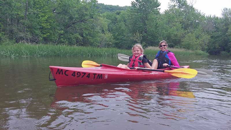 kayaking the betsie river